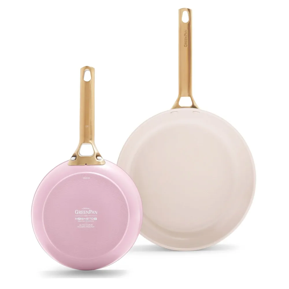 GreenPan - Padova Blush/Sunshine Yellow 4-delige Koekenpannenset 20/24/28 cm