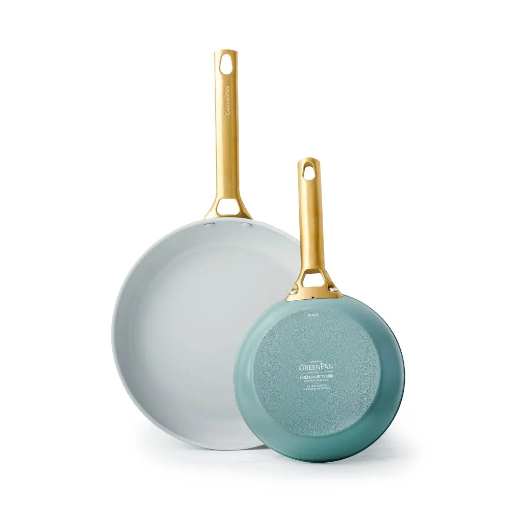 Greenpan Padova Smokey Blue 2-delige Pannenset met keramische antikleeflaag - 20 + 28cm