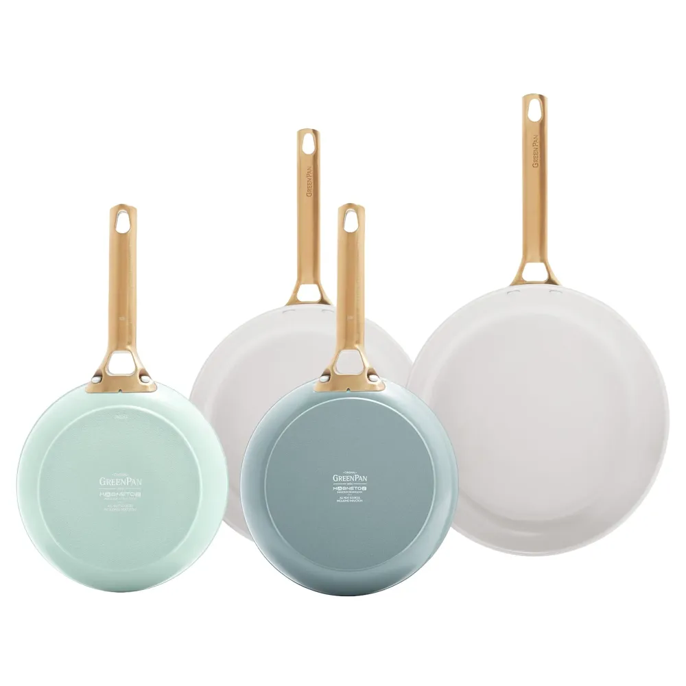 GreenPan - Padova Smokey Blue/Mint Green 4-delige Koekenpannenset 20/26/28 cm