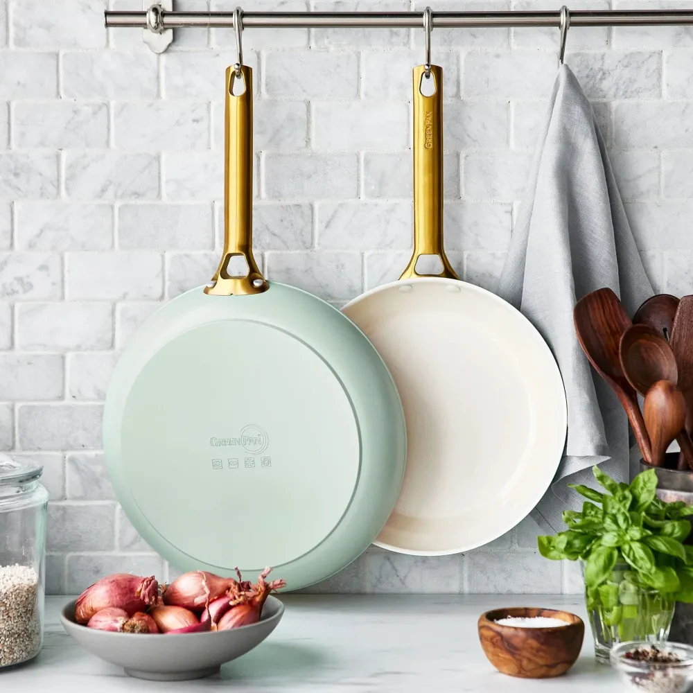 GreenPan - Padova Smokey Blue/Mint Green 4-delige Koekenpannenset 20/26/28 cm