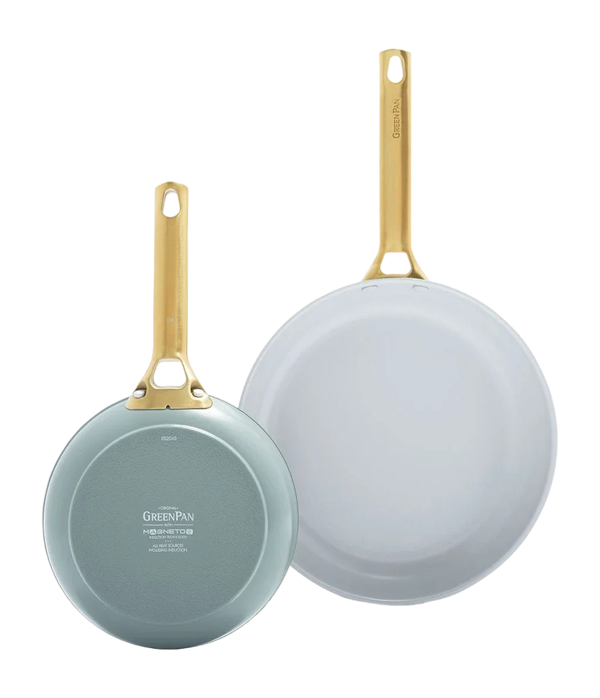 GreenPan - Padova Smokey Blue/Mint Green 4-delige Koekenpannenset 20/26/28 cm