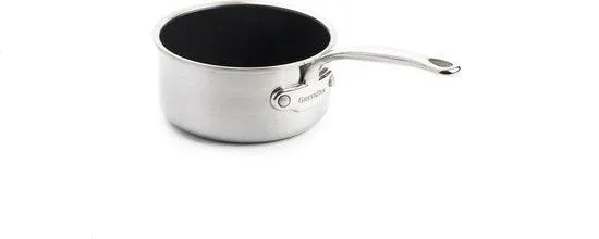 GreenPan Première Steelpan met keramische antikleeflaag met 2 tuiten 16cm