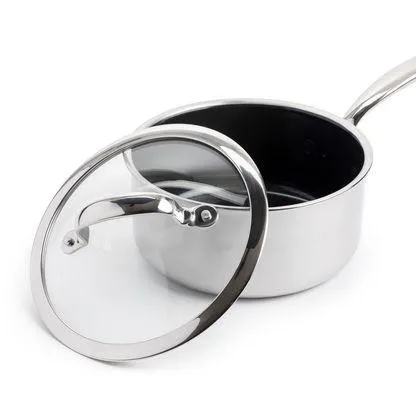 GreenPan Première Steelpannenset met keramische antikleeflaag 16/18/20 cm
