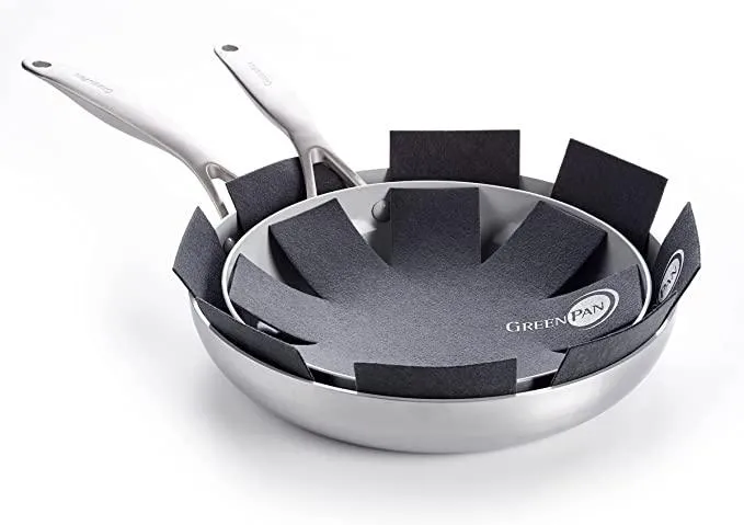 Greenpan Set/3 Panbeschermer Zwart