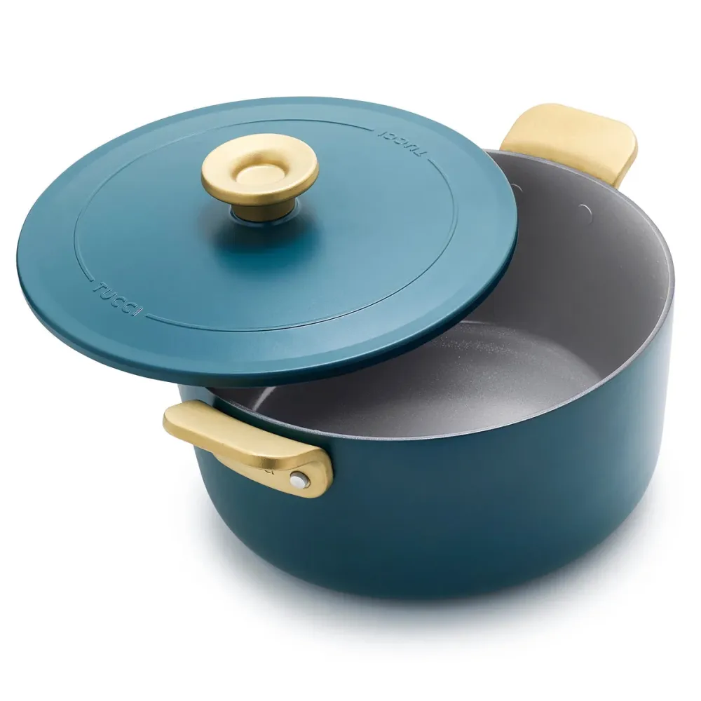 Greenpan Tucci Pine Green Stoofpot met deksel 6,5L 26 cm