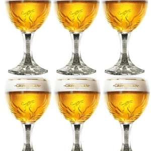 Grimbergen Bierglazen op Voet - 250 ml - 6 stuks