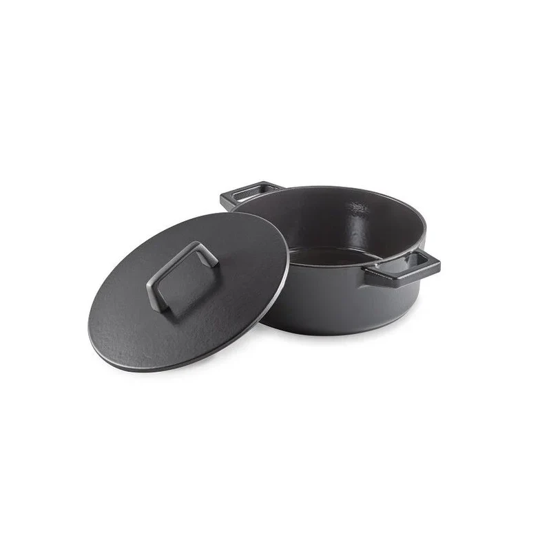 Habonne Baron Braadpan Met Deksel Zwart