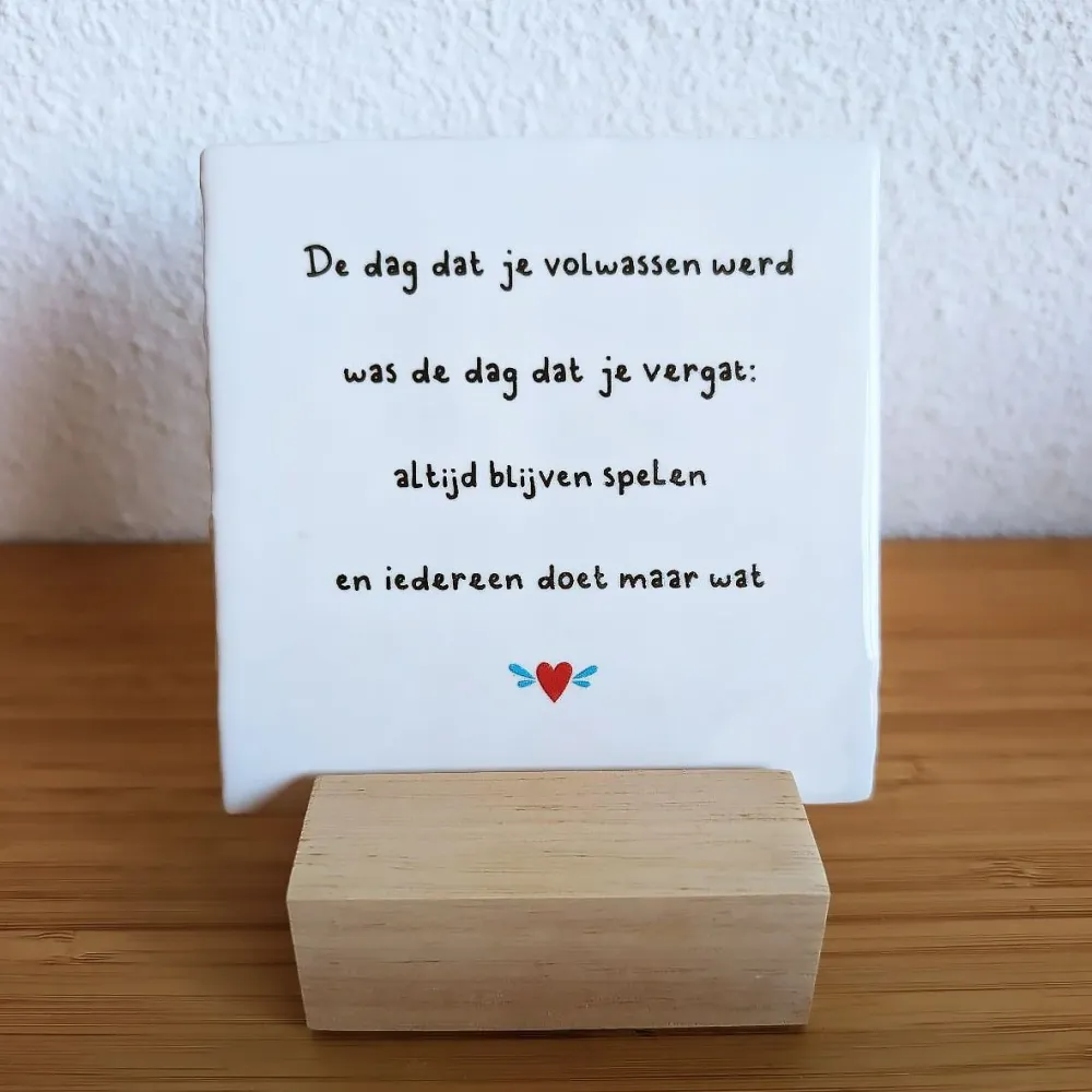Tegelhouder klein Happy little moment