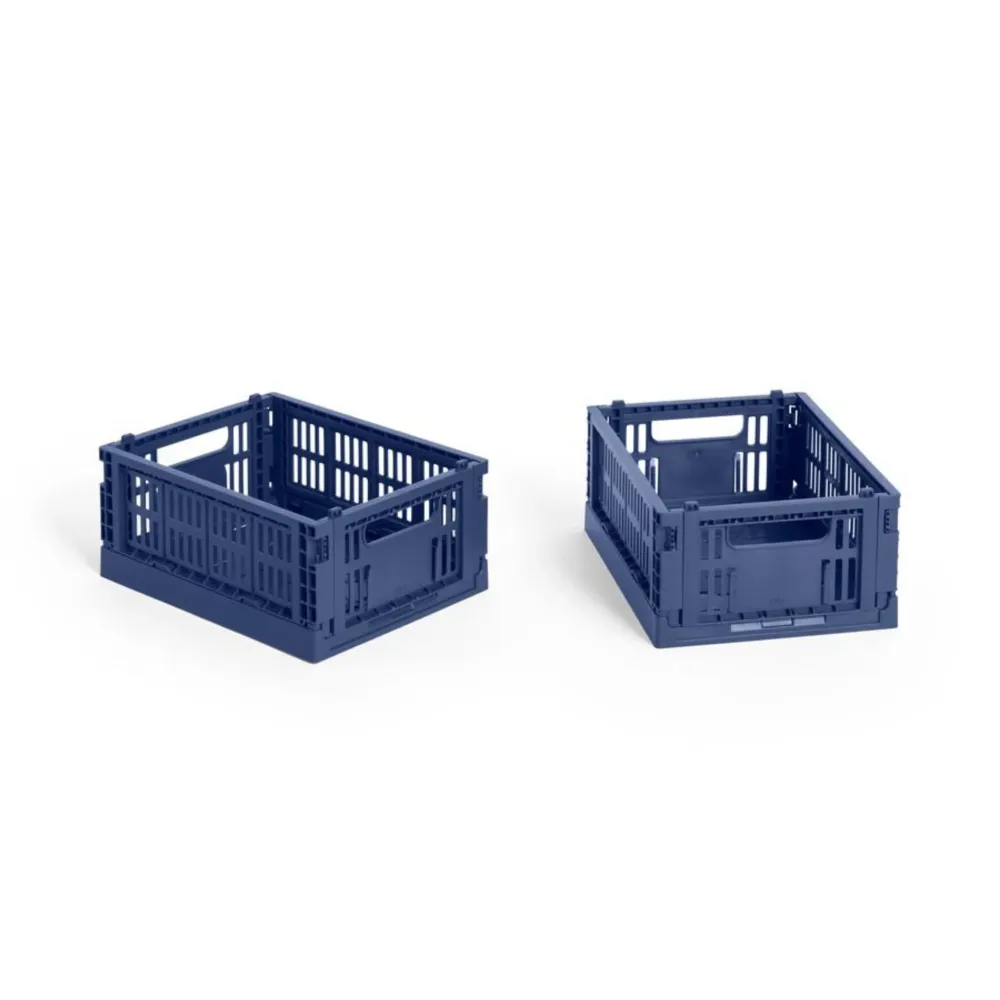 Hay Kleur Krat Mini Donkerblauw