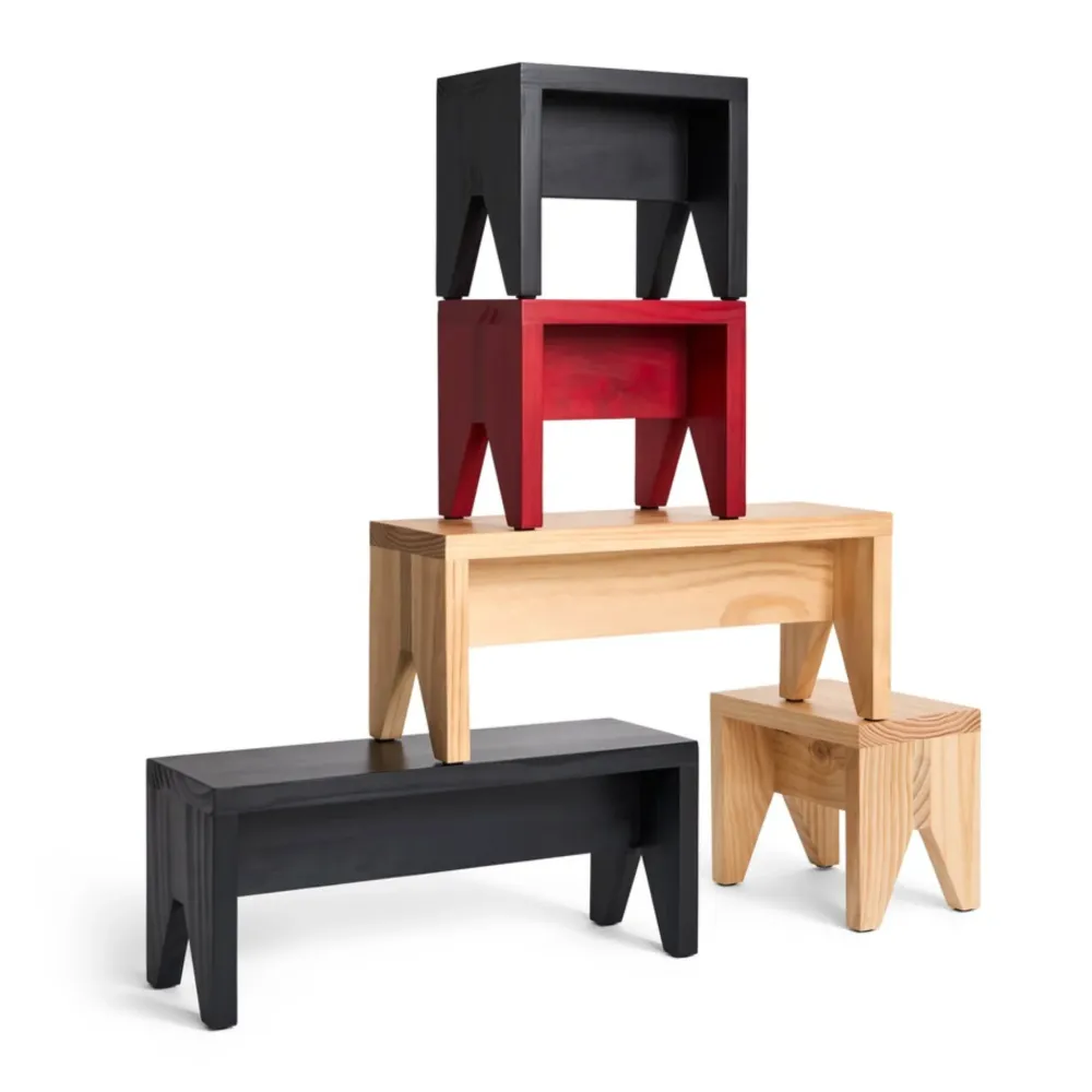 Hay Manolito Stool Kruk Zwart Kort