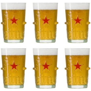Heineken Bierglazen Silver - 250 ml - 6 stuks