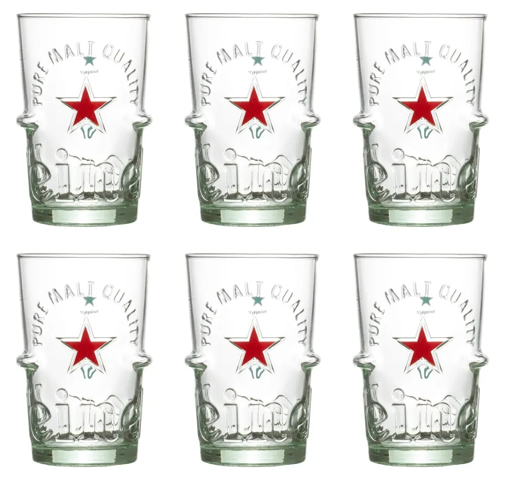 Heineken Bierglazen Silver - 250 ml - 6 stuks