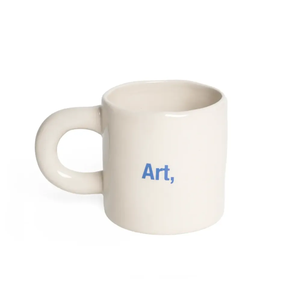 Mok Art, Books & Coffee blauw Helio Ferretti