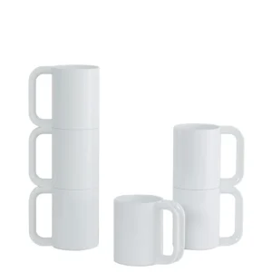 Heller Max Mokken set 6-delig - Ø73mm - H 108mm - Wit