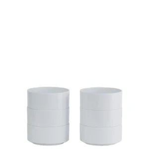 Heller Max Schalen set 6-delig - Ø127mm - H 57mm - Wit