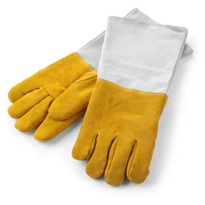 Hendi BBQ Handschoenen / Ovenhandschoenen XL Leer 46 cm - 2 Stuks