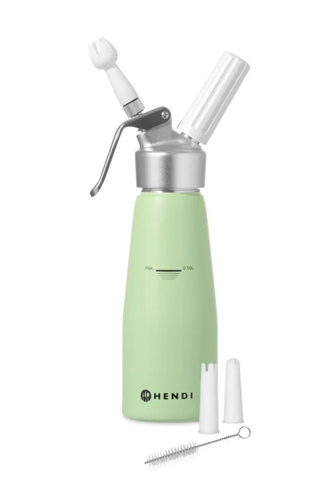 Hendi Slagroomspuit Pastel Groen - 500 ml