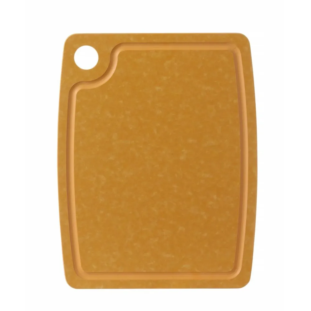 Hendi Snijplank antislip - vaatwasserbestendig - bruin houtvezel - 37 x 27.5 cm
