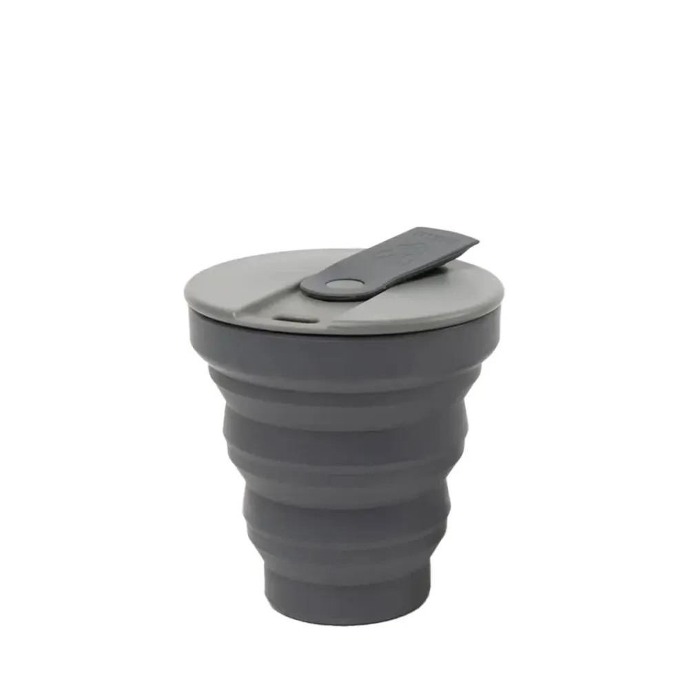 Herbruikbare/opvouwbare mok 12oz, zonder doos - Houtskool
