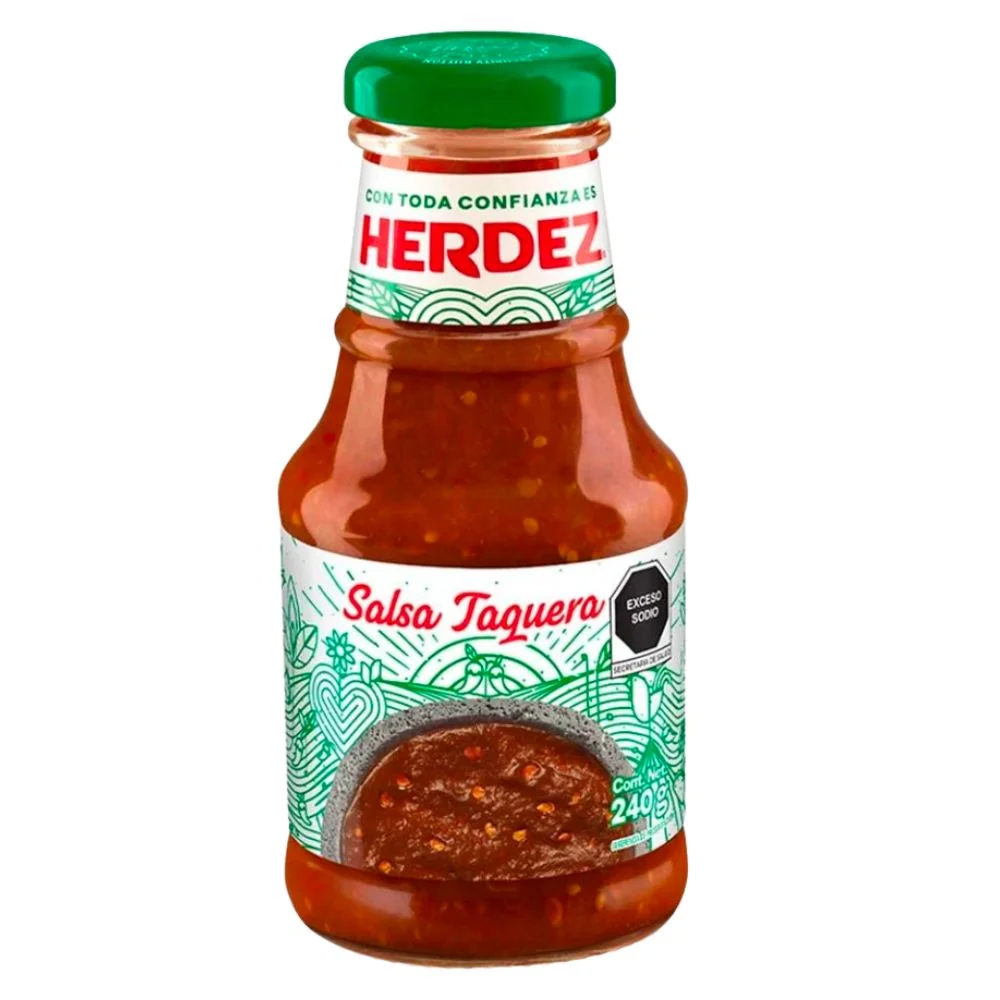 Herdez Salsa Taquera, salsa naar smaak van chilipeper van 240g