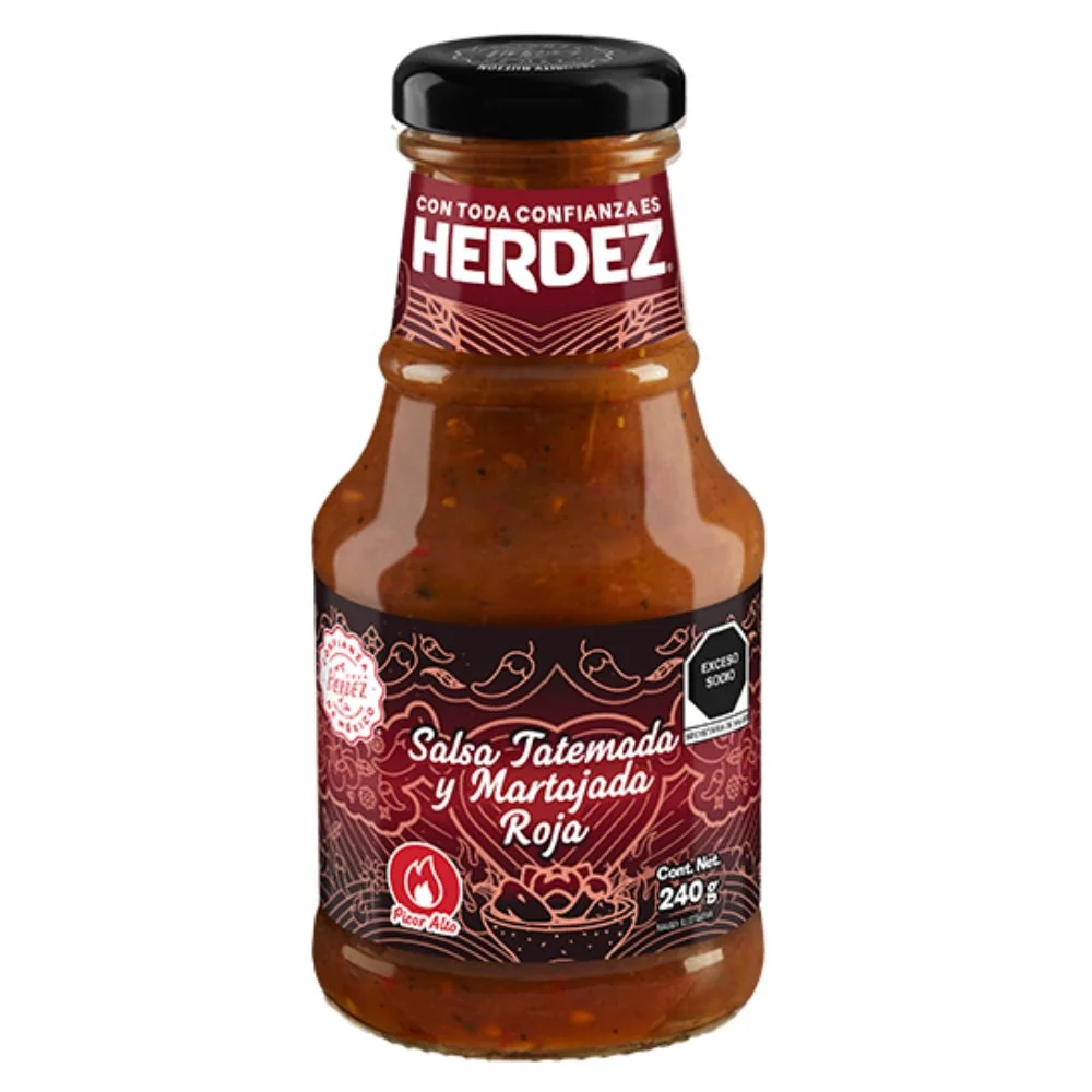 Herdez Salsa Totemada y Martajada Roja, pittige saus met gerookte smaak van 240g