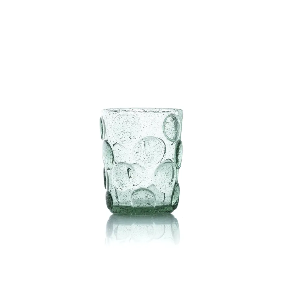 Het Frosted Dot Waterglas - Aqua