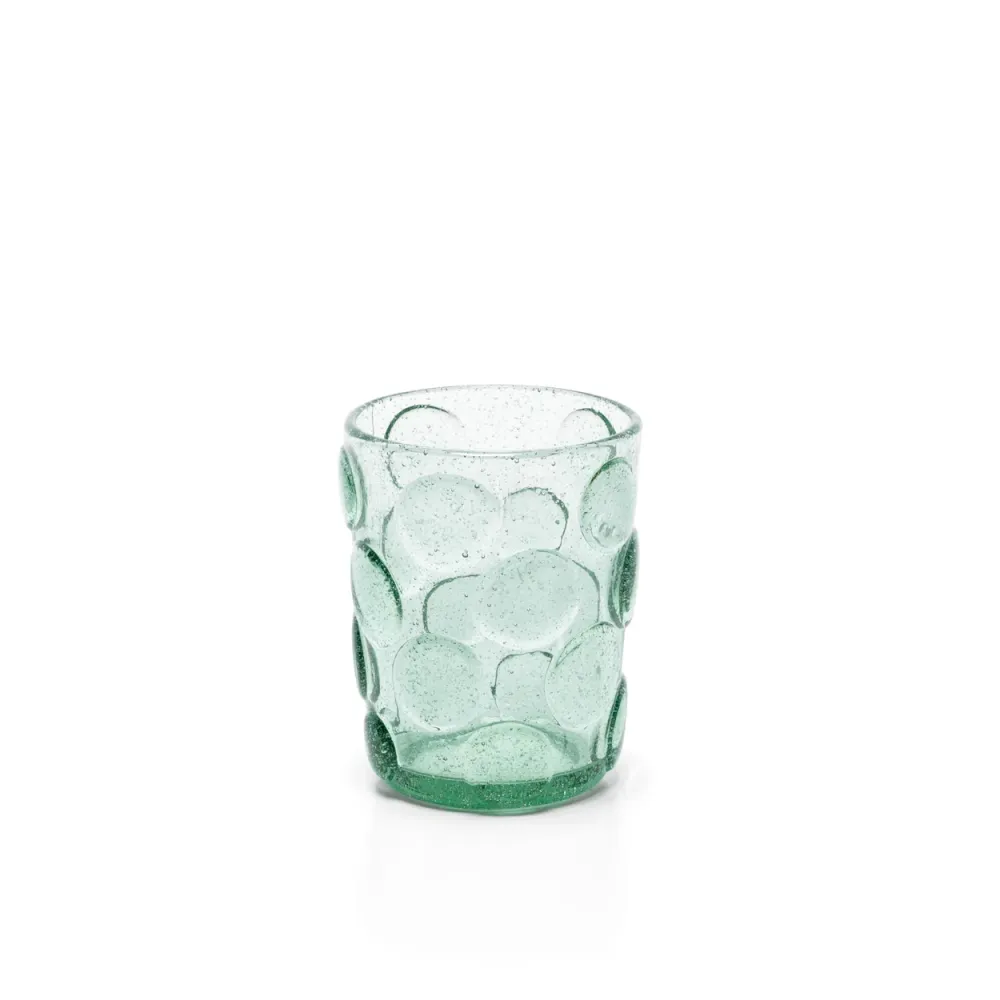 Het Frosted Dot Waterglas - Aqua