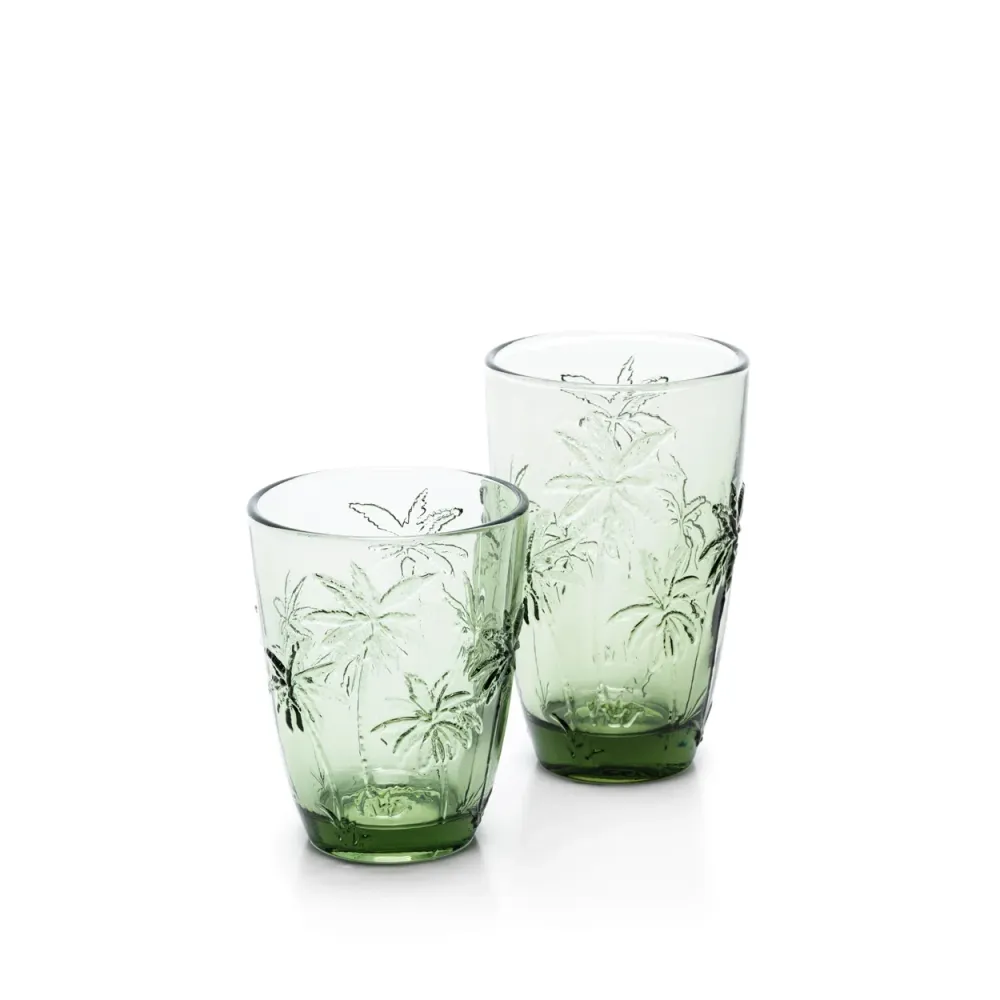 Het Palm Breeze Waterglas - Groen