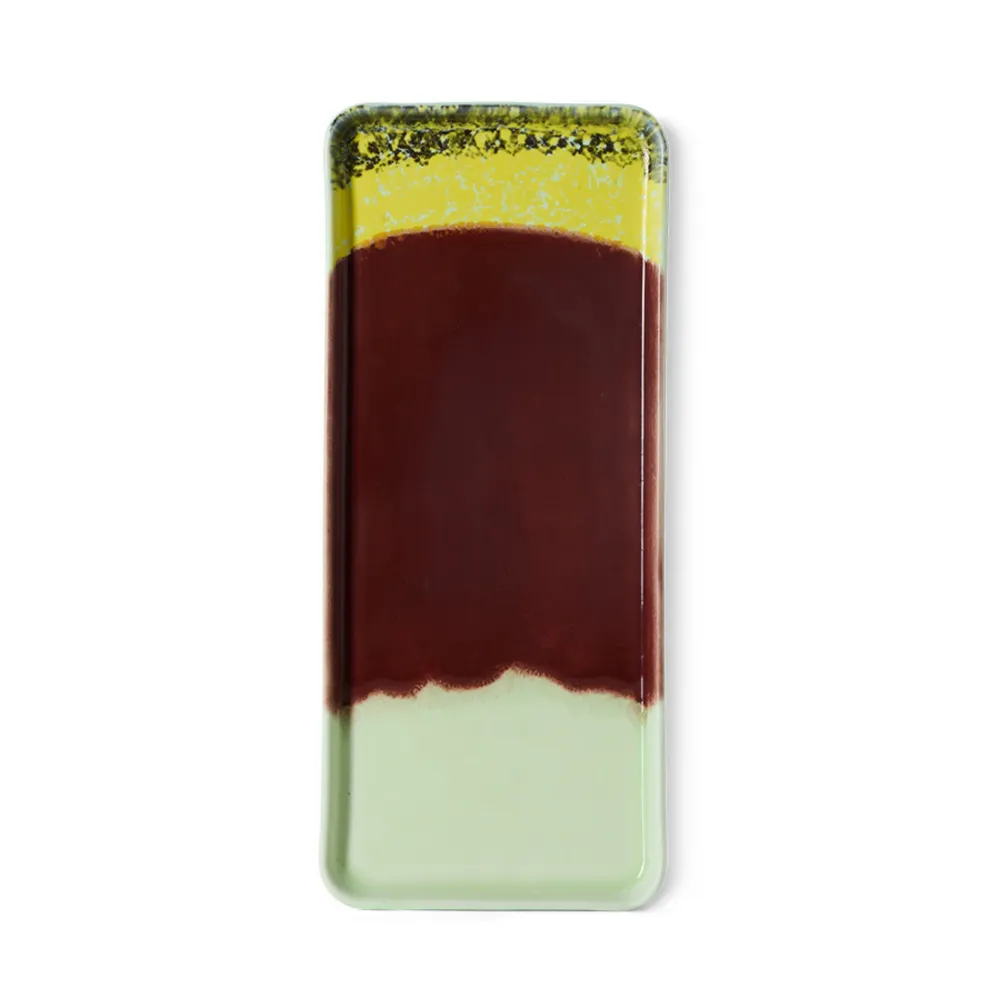HK Living 70s Ceramics Cake Schaal Cherry