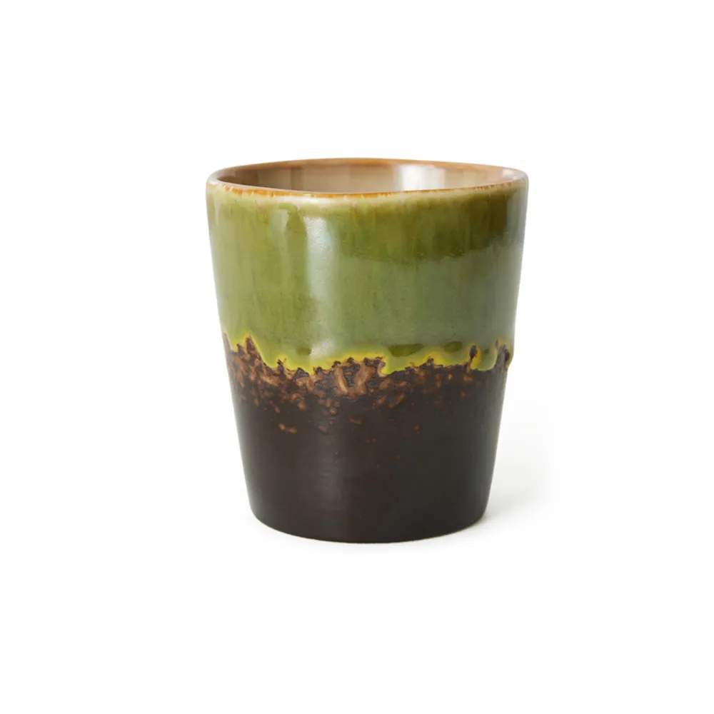 HK Living 70s Ceramics Koffiekop Algae