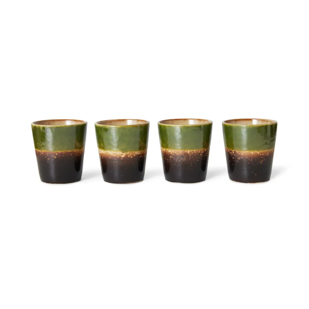 HK Living 70s Ceramics Koffiekop Algae