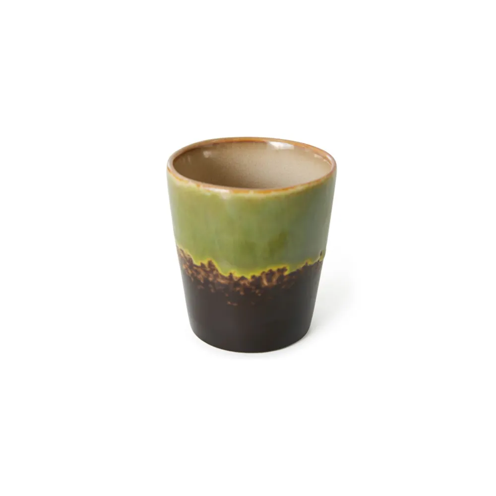 HK Living 70s Ceramics Koffiekop Algae