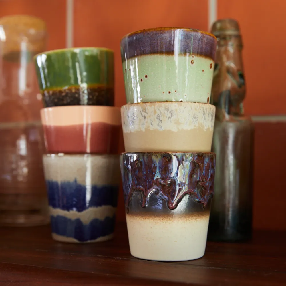 HK Living 70s Ceramics Koffiekop Aurora