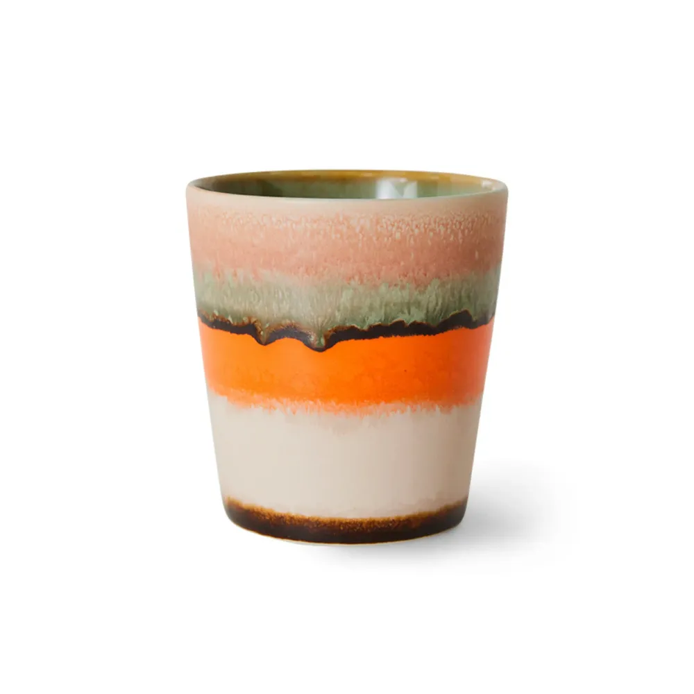 HK Living 70s Ceramics Koffiekop Burst