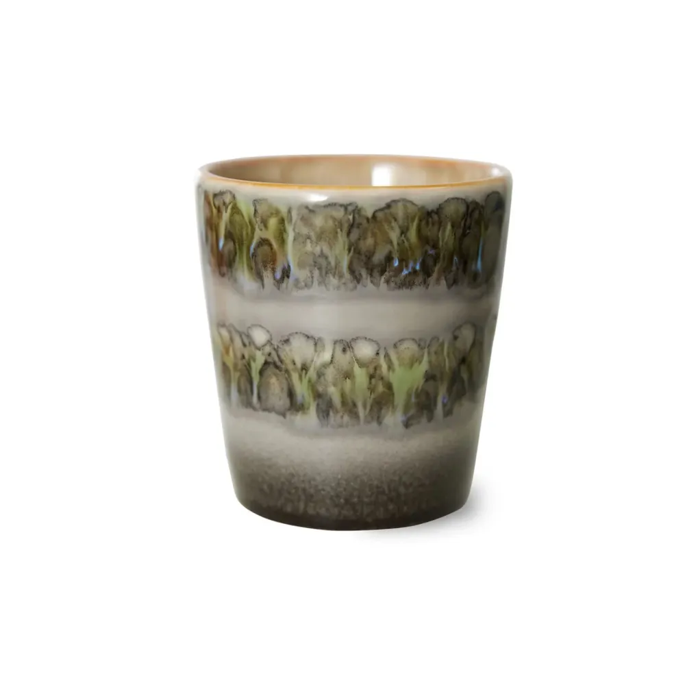 HK Living 70s Ceramics Koffiekop Fern