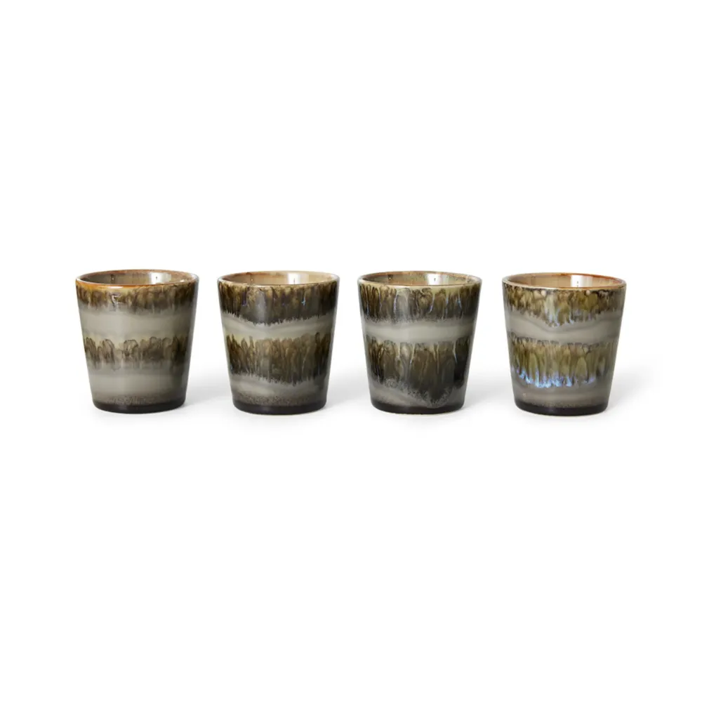 HK Living 70s Ceramics Koffiekop Fern