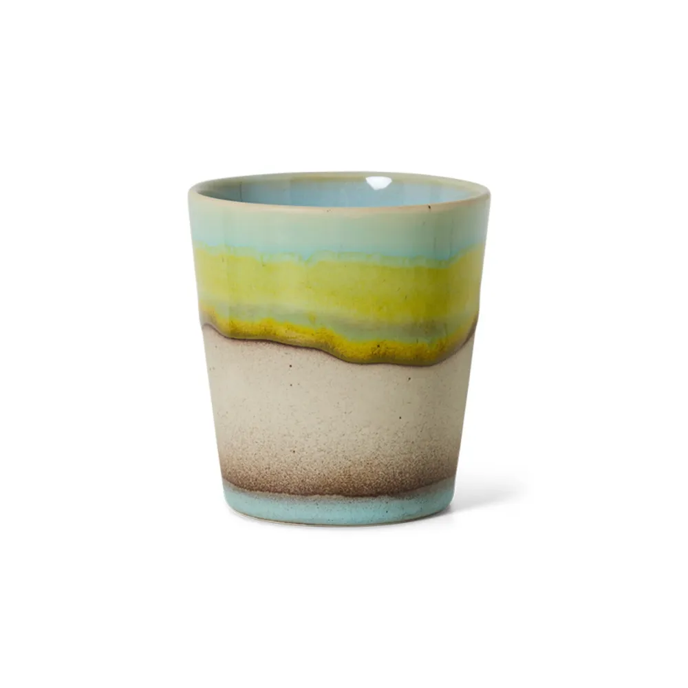 HK Living 70s Ceramics Koffiekop Glint