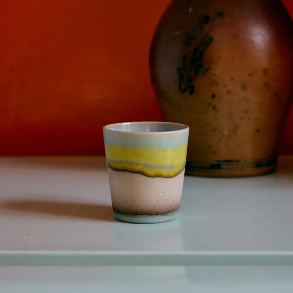 HK Living 70s Ceramics Koffiekop Glint