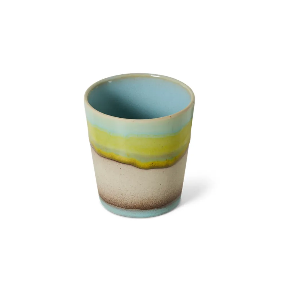 HK Living 70s Ceramics Koffiekop Glint