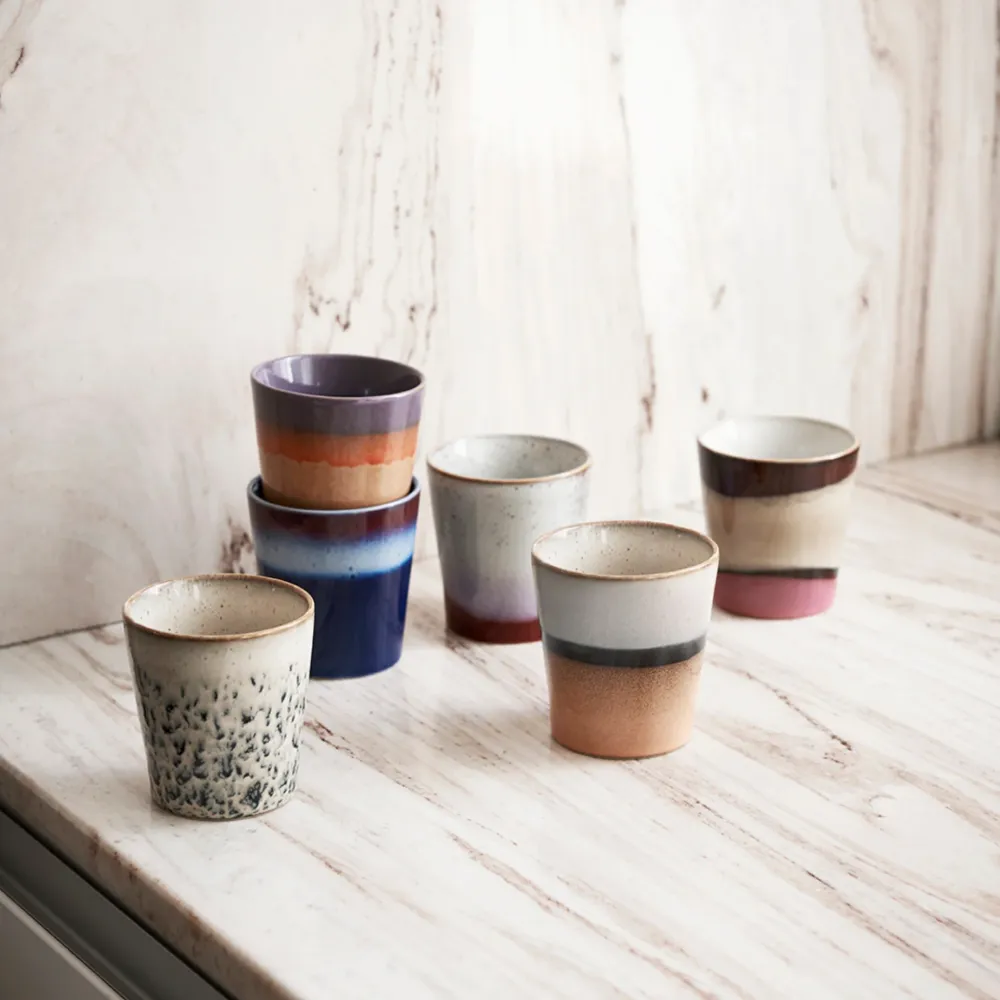 HK Living 70s Ceramics Koffiekop Hail