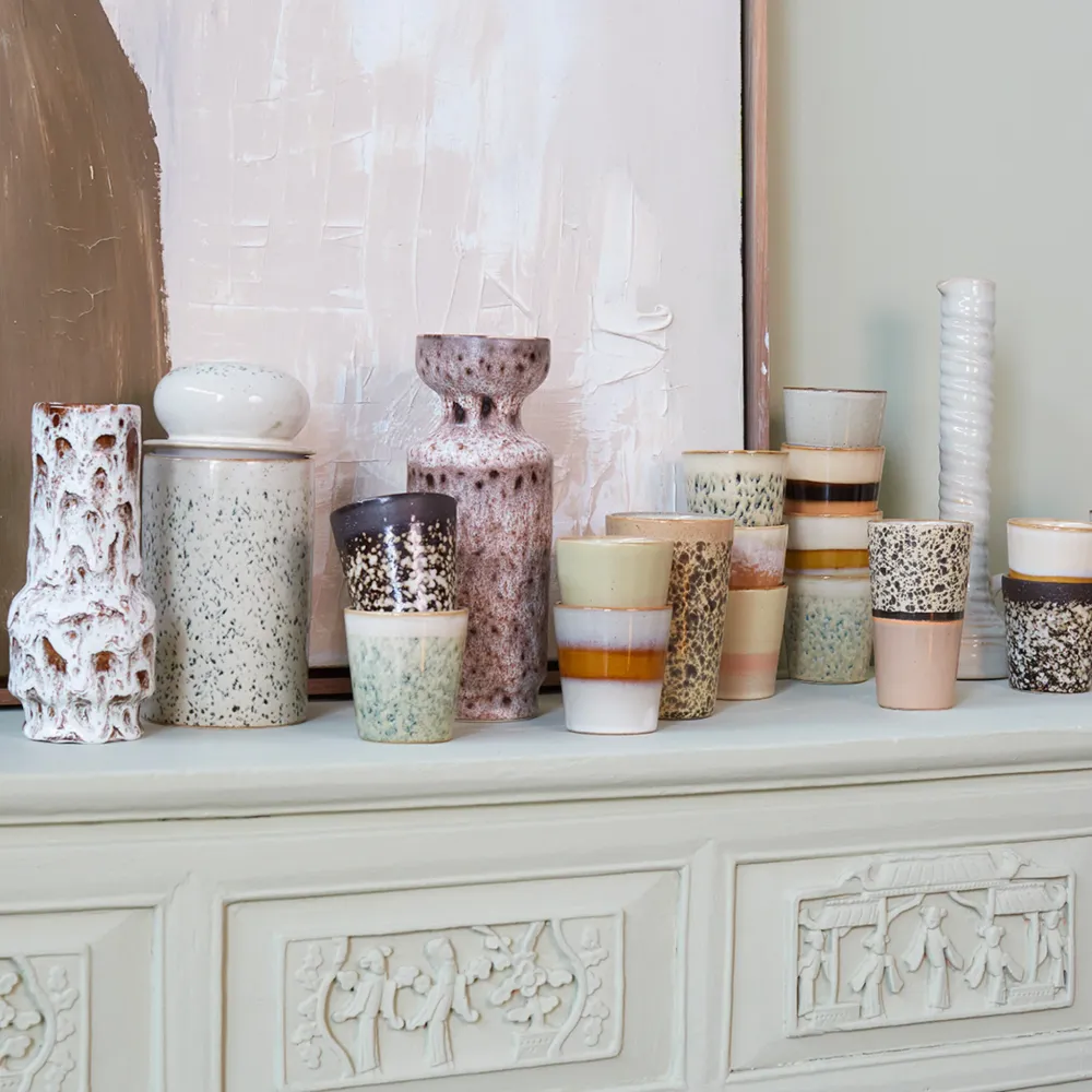 HK Living 70s Ceramics Koffiekop Hail