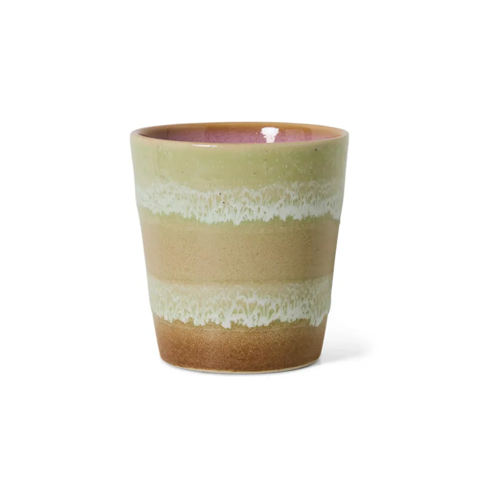 HK Living 70s Ceramics Koffiekop Umber