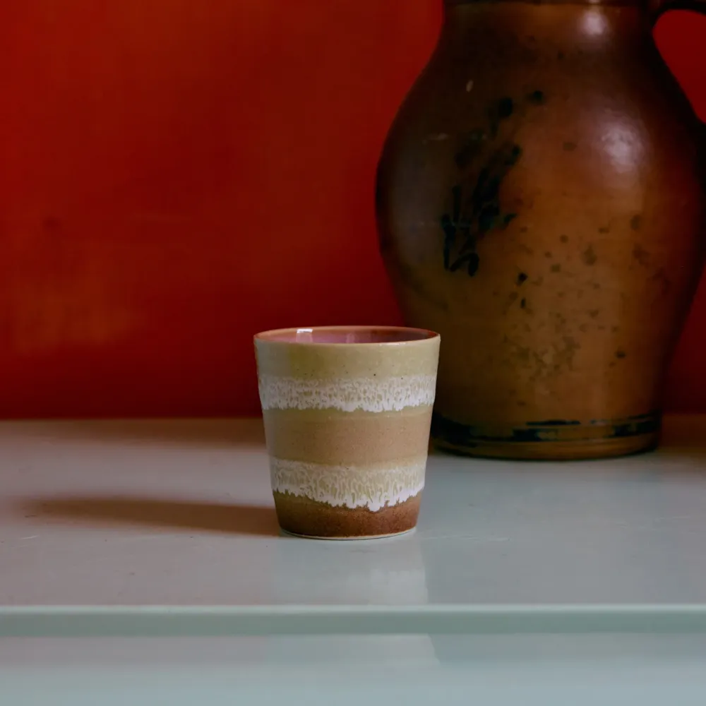 HK Living 70s Ceramics Koffiekop Umber