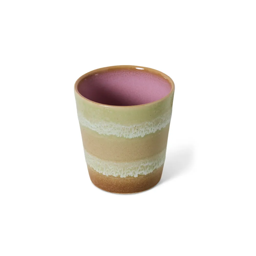 HK Living 70s Ceramics Koffiekop Umber