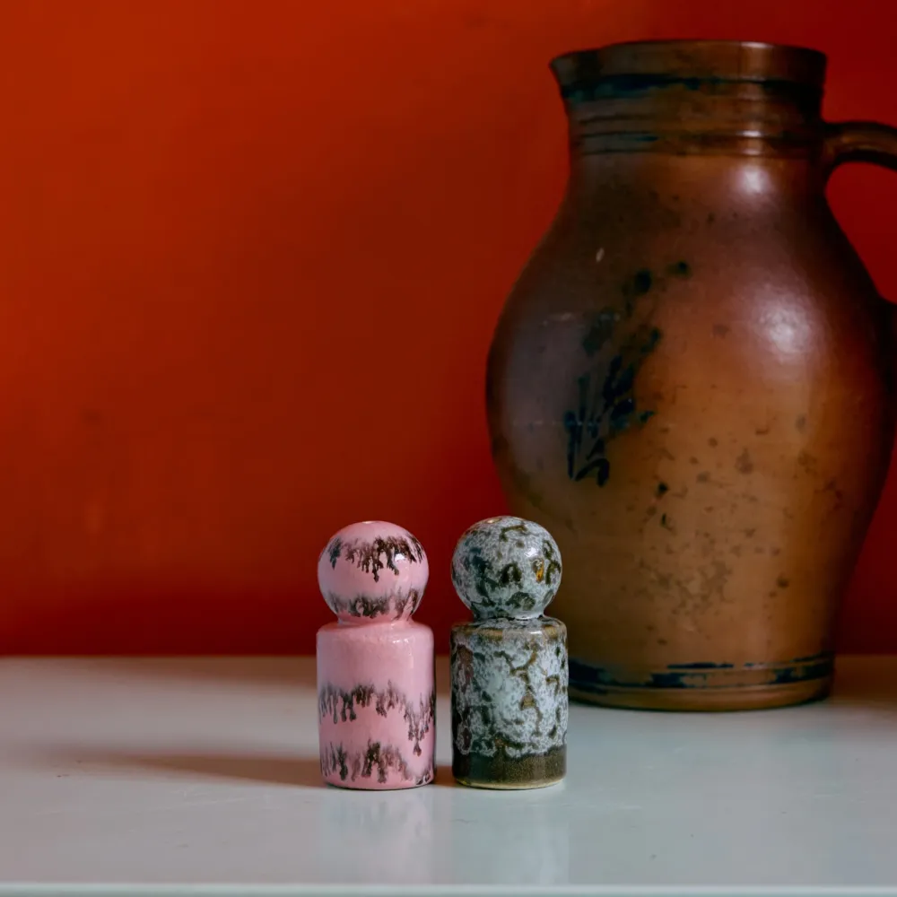 HK Living 70s Ceramics Peper- en Zoutvaatje Baroque 2 st.