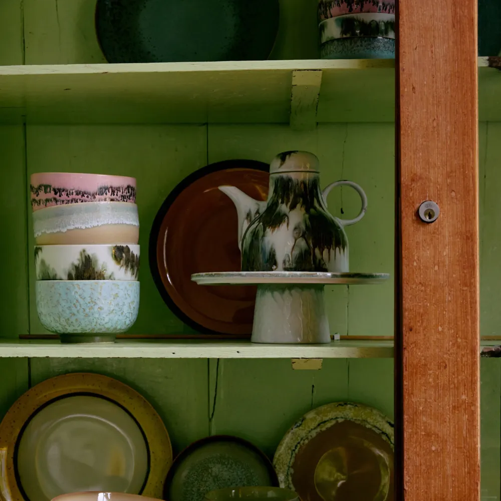 HK Living 70s Ceramics Plateau/Taartschaal Smudge M
