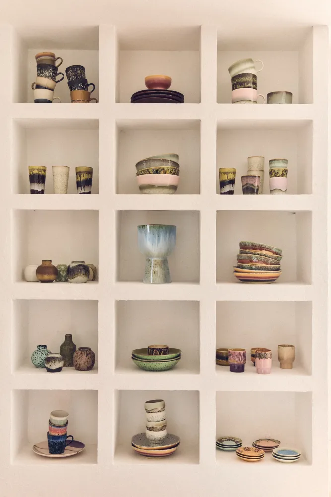 HK Living 70s ceramics: Ramen bowls Ascend / set van 2