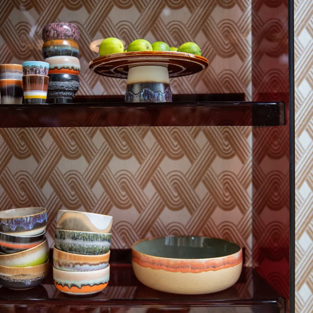 HK Living 70s Ceramics Ristretto Mok Solar 4 st.