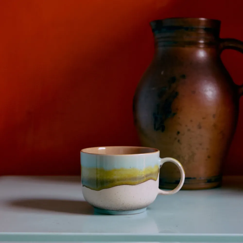 HK Living 70s Ceramics Theekop Glint