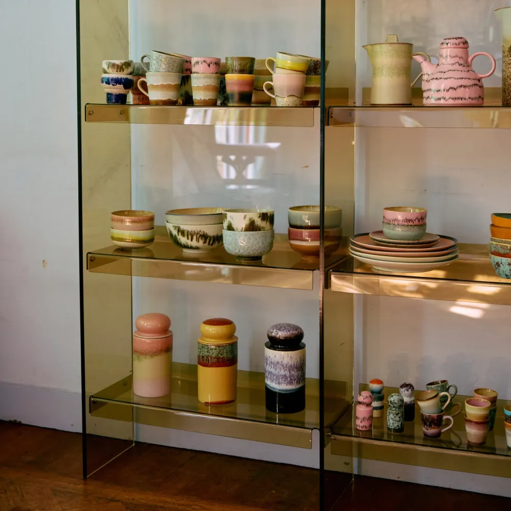 HK Living 70s Ceramics Voorraadpot Glaze